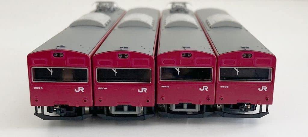 鉄道模型 31512 JR103系3500番台播但線（台車黒）4両編成 動力付き JR