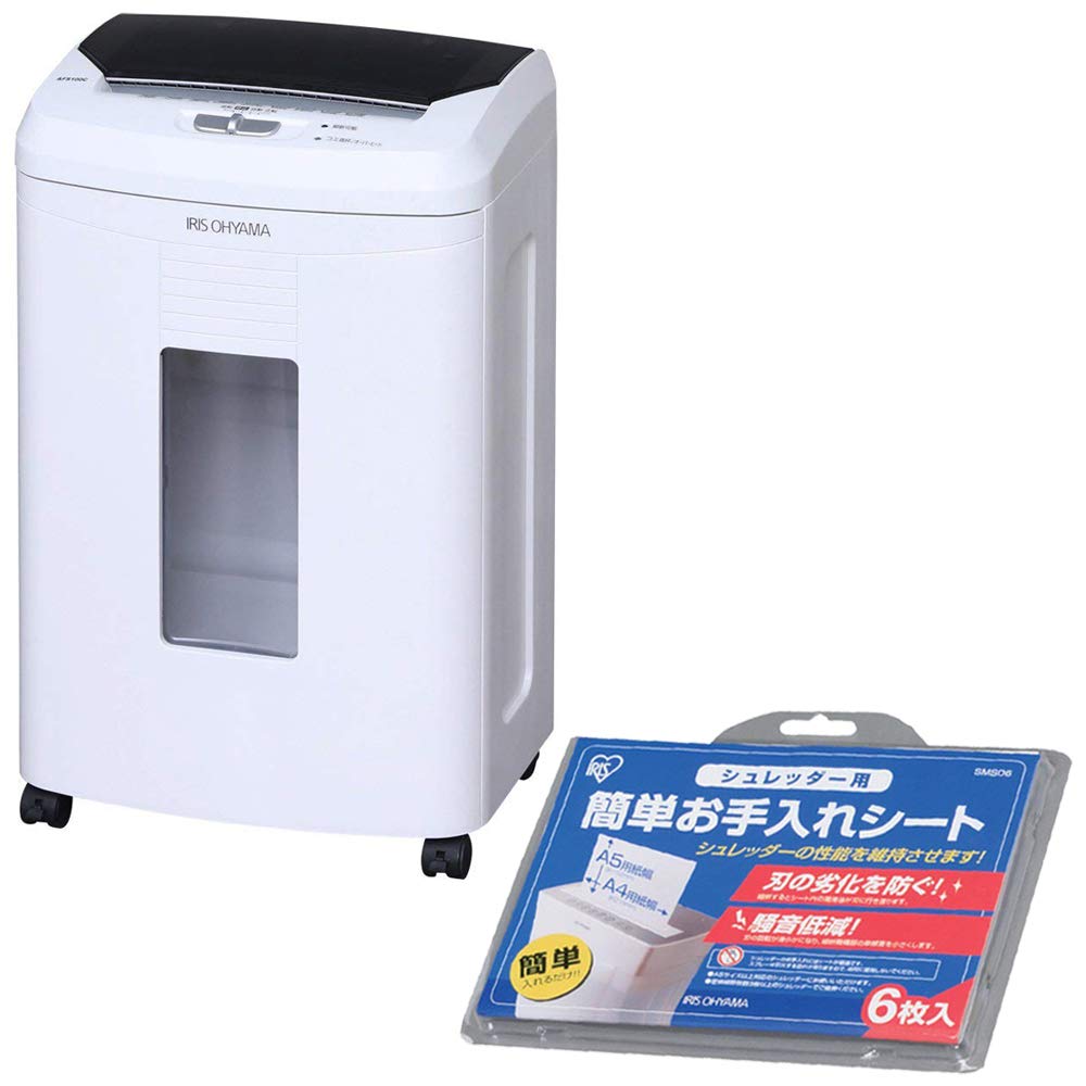 Amazon | 【セット品】アイリスオーヤマ オフィス シュレッダー オート