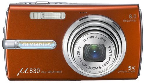 Amazon | OLYMPUS デジタルカメラ μ830 (ミュー) パーシモンオレンジ