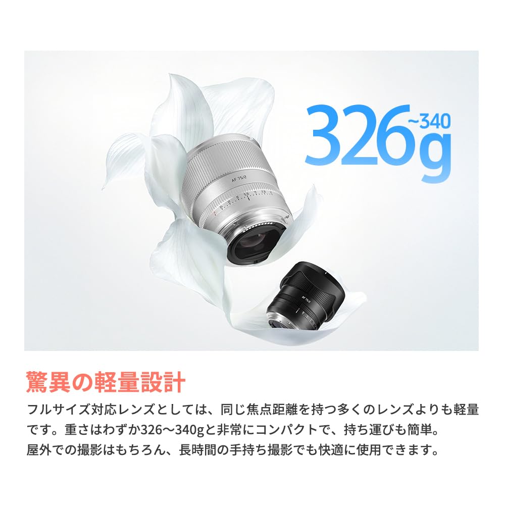 Amazon.co.jp: TTArtisan AF 75mm F2 Zマウント フルサイズ 単焦点