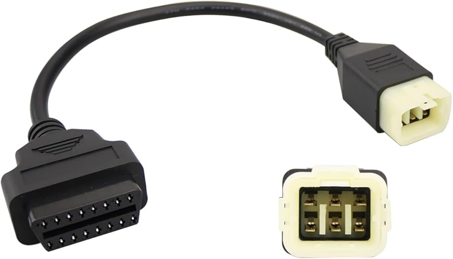 Amazon.co.jp: VelvetunVillay OBD 診断ツールケーブルコネクター 6