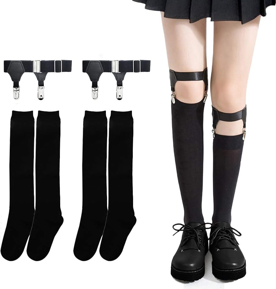 Amazon.co.jp: [Eukkis] ロングソックス ハイソックス レディース靴下