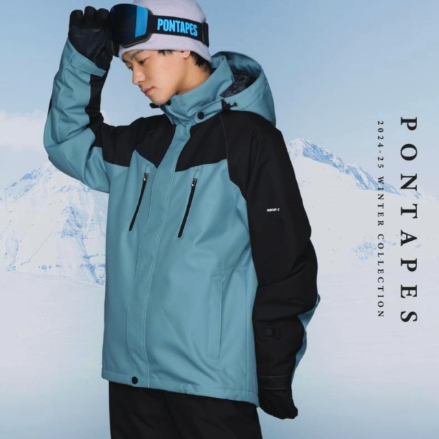 Amazon.co.jp: PONTAPES(ポンタぺス) スキーウェア 上下セット スノボ