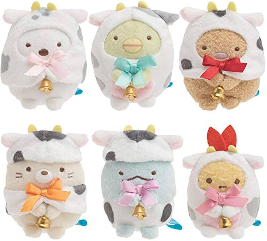 Amazon | すみっコぐらし てのりぬいぐるみ お正月ver. 6点セット