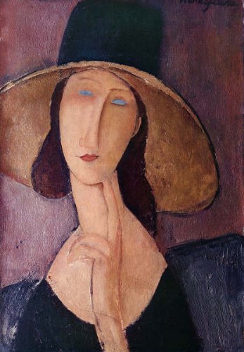 Amazon.co.jp: モディリアーニ・「大きな帽子をかぶったジャンヌ