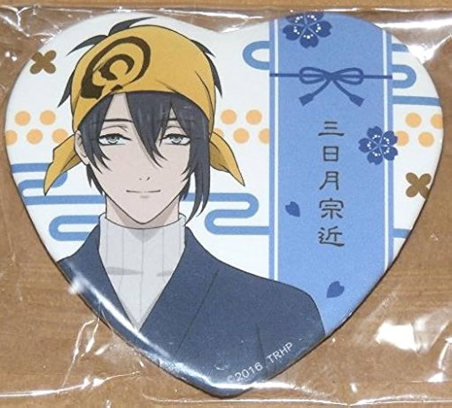 Amazon.co.jp: 刀剣乱舞 花丸 三日月宗近 ハート缶バッジコレクション
