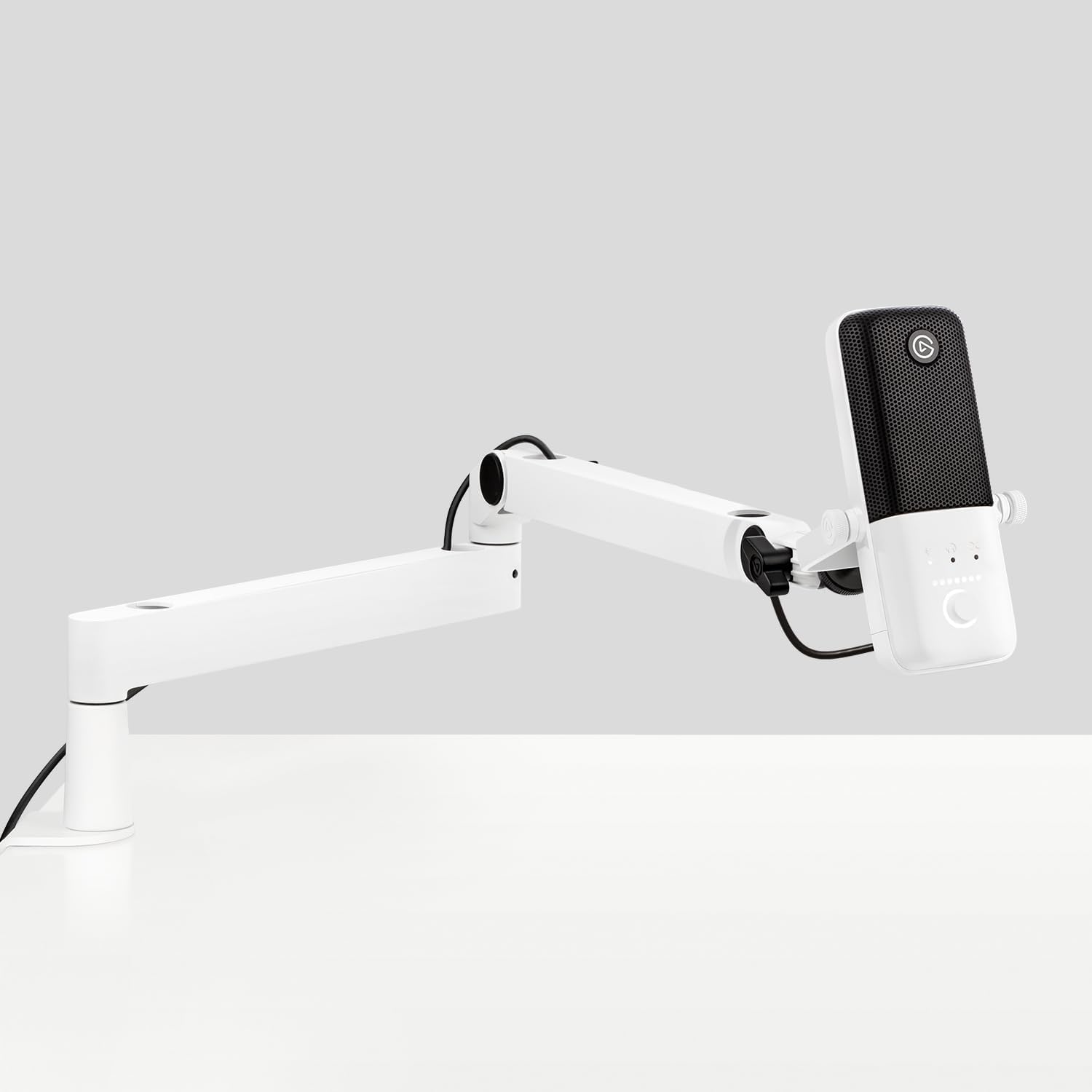 Amazon.com: Elgato Wave:3 White with Mic Arm Low Profile, Fully
