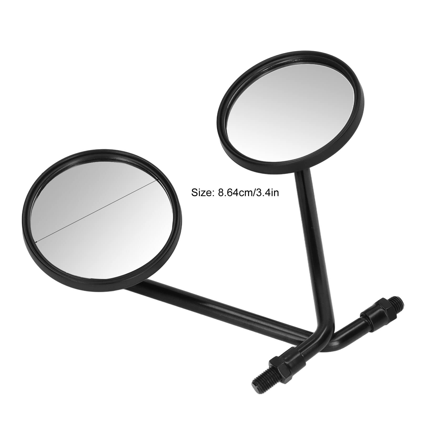 Amazon | オフロードミラー バックミラー、可倒式 可動式ミラー10mm 丸