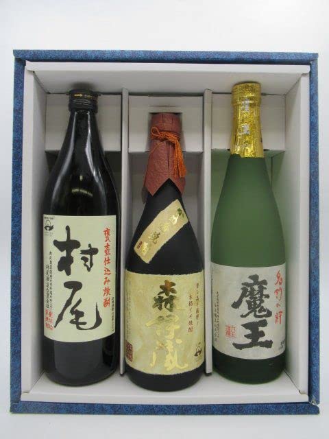 Amazon.co.jp: 【ギフト】芋焼酎3M飲みくらべ [魔王 720ml] [森伊蔵 金