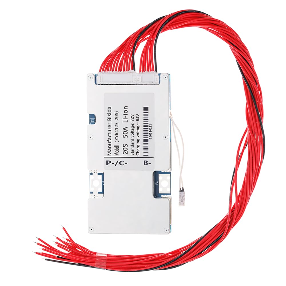 Amazon.com: Bisida 20S BMS 72V Lithium Ion Protection Board with