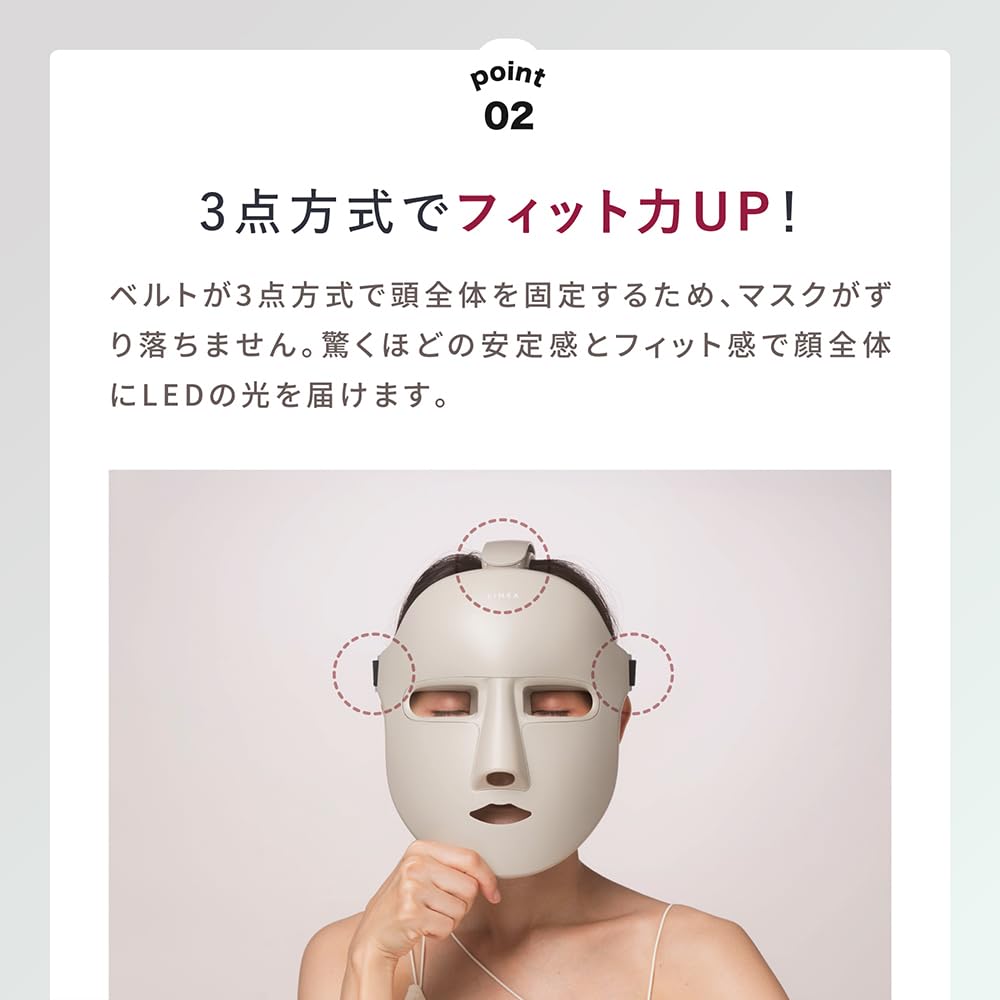 Amazon.co.jp: 【Oggi掲載】LINKA ウェアラブル 7LED マスク 光美容