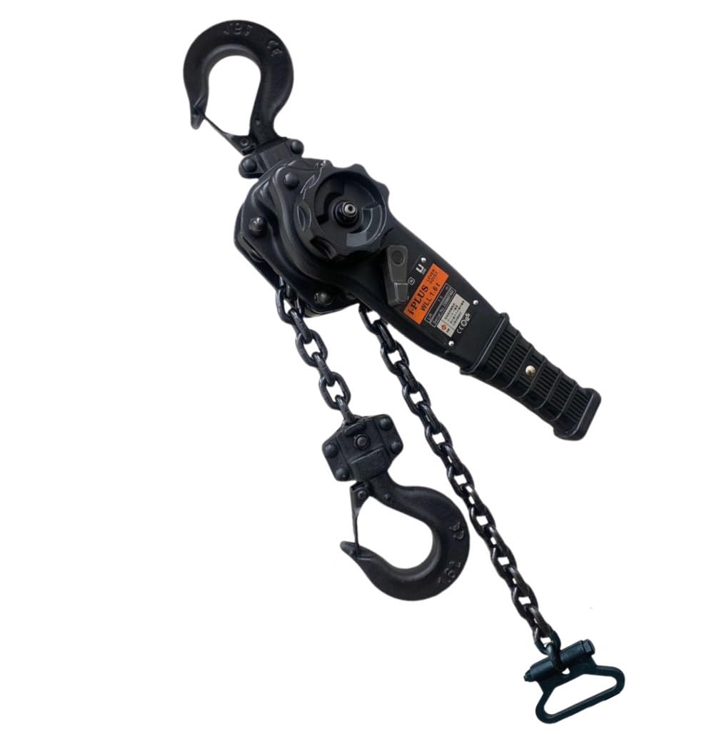 Amazon.co.jp: レバーホイスト 1.6t チェーン 1.5m マットブラック 黒