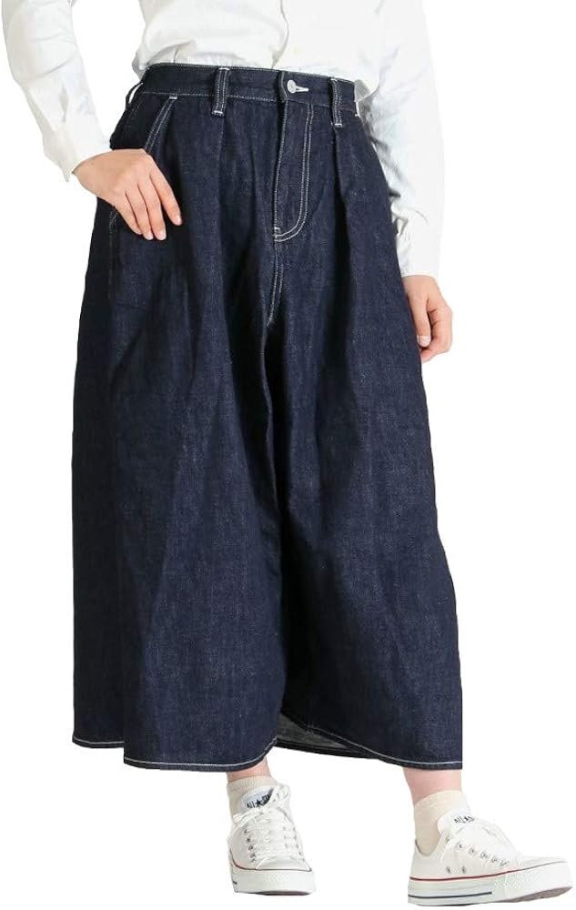 Amazon.co.jp: [桃太郎ジーンズ] スカート風パンツ SK0105 (M
