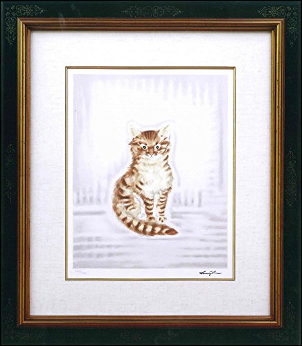 Amazon｜藤田嗣治 レオナール・フジタ 茶色のネコ リトグラフ 複製版画