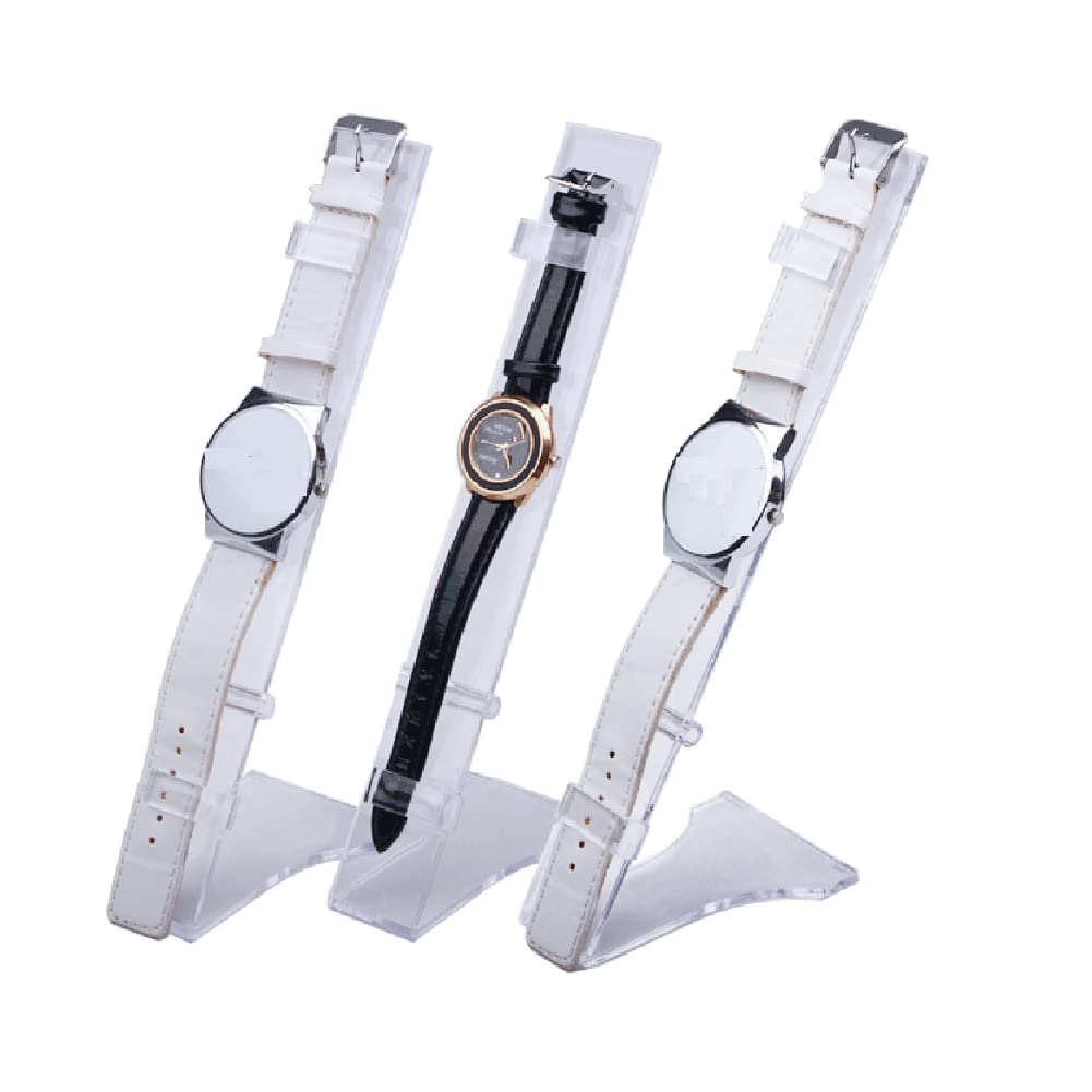 Amazon.co.jp: luzen アクリル腕時計ディスプレイスタンド L型 縦型