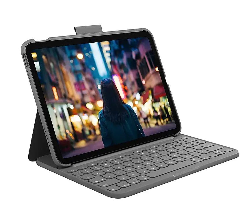 Amazon.com: Logitech - Slim Folio Keyboard Case for Apple iPad