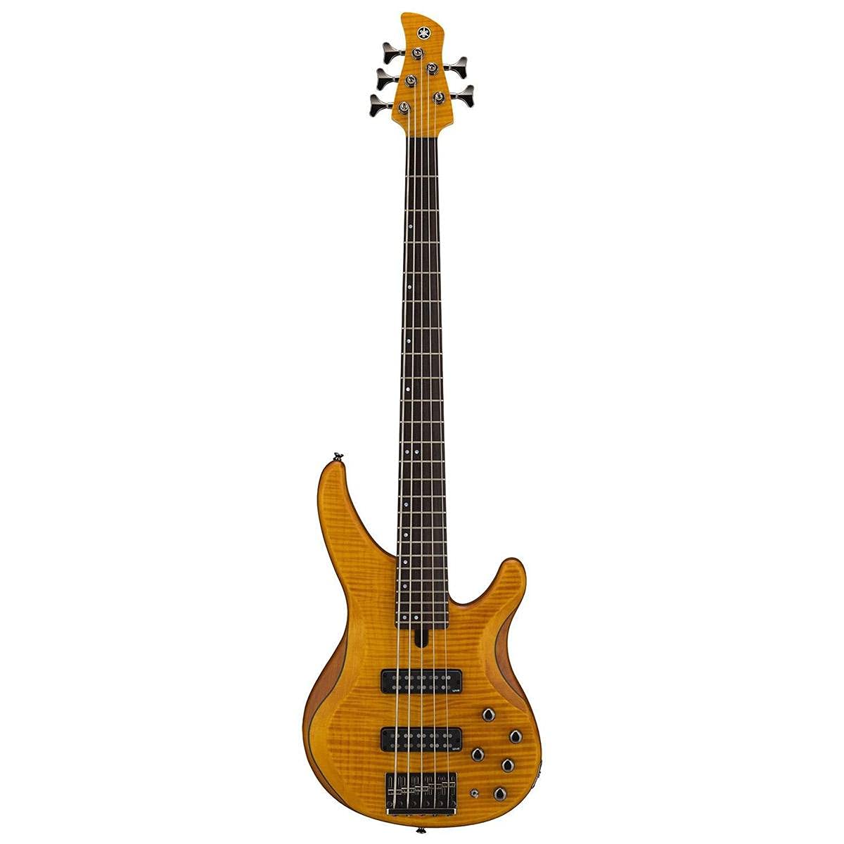 Amazon.com: Yamaha TRBX605 5-String Flamed Maple Bass Guitar