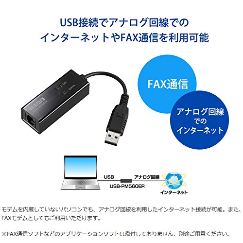 Amazon | I-O DATA アナログモデム USB接続/外付け/56kbps/V.90 USB