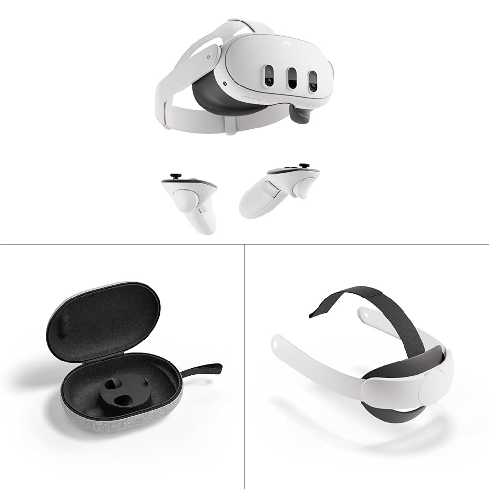 Amazon.co.jp: Meta Quest 3 128GB + Eliteストラップ + 携帯用ケース