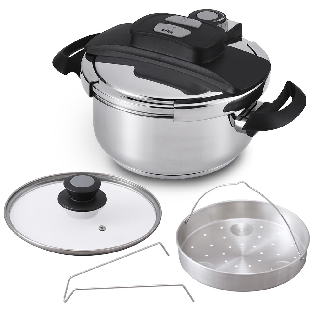 Amazon｜【光熱費節約・時短】アイリスオーヤマ 圧力鍋 4.0L IH ガス