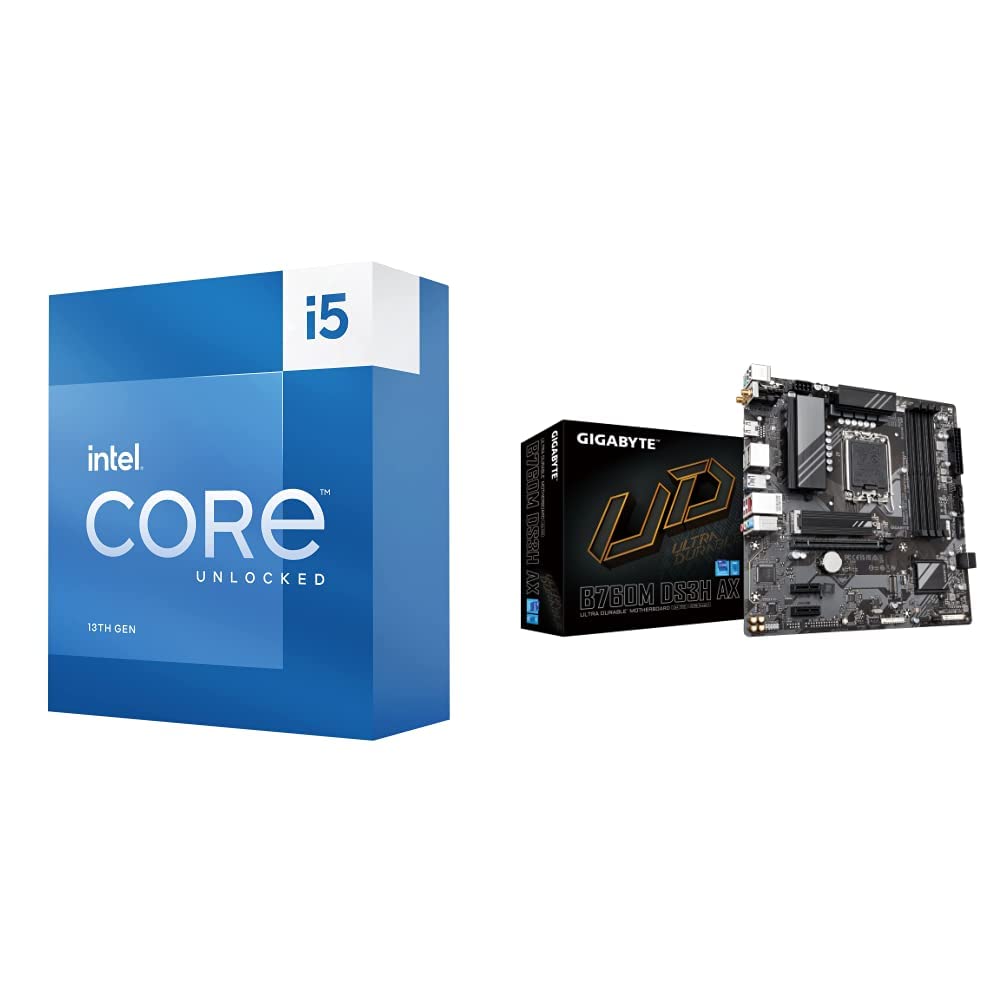 Amazon.com: Intel Core i5-13600K + GIGABYTE B760M DS3H AX