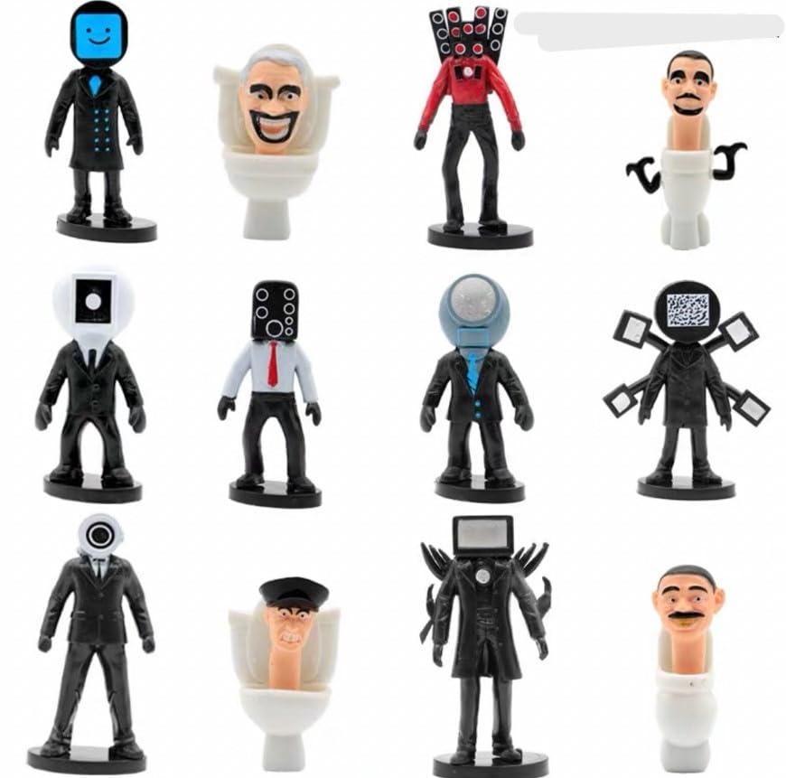 Amazon.co.jp: 【即納】スキビディトイレ フィギュア 12体セット