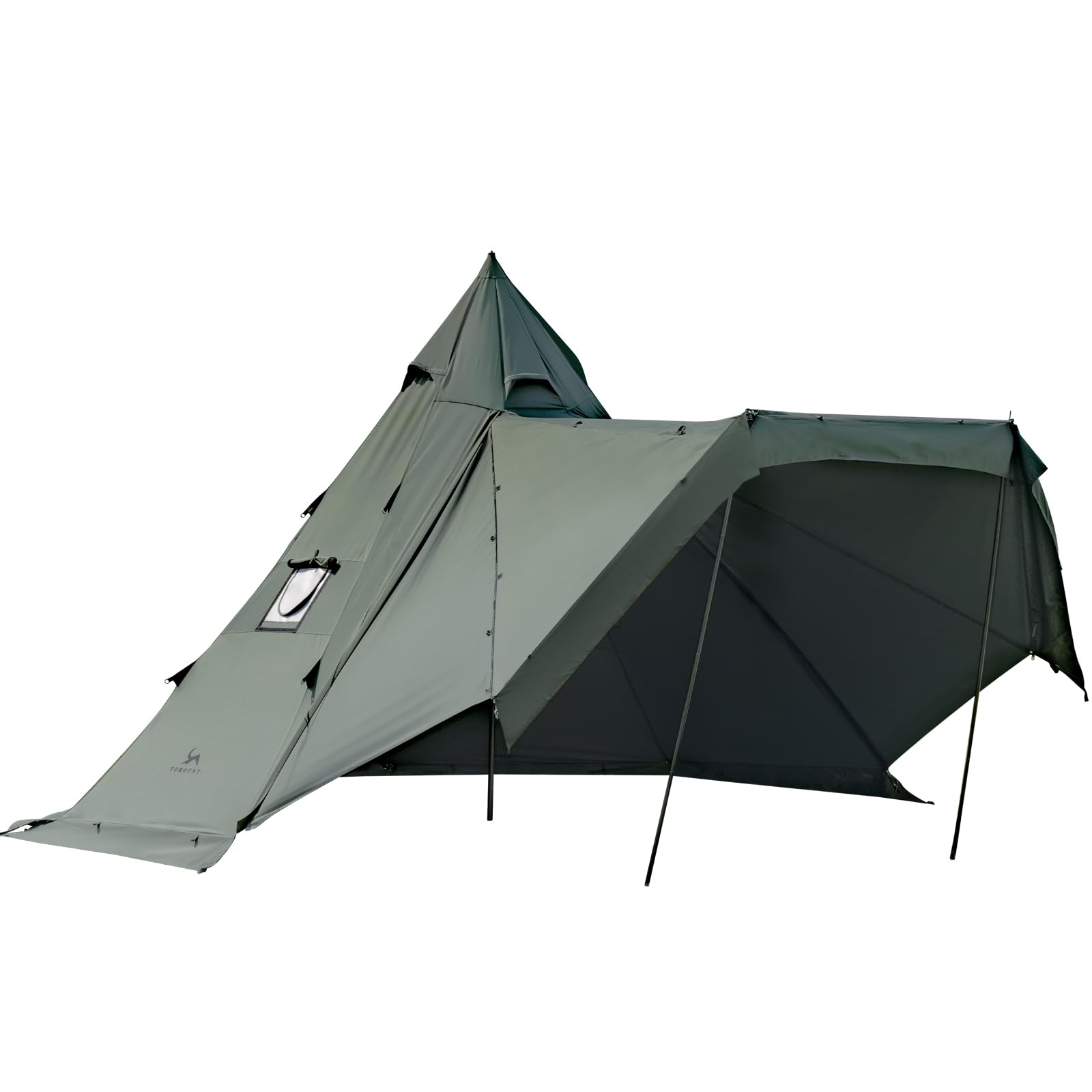 Amazon.co.jp: TOMOUNT ワンポールテント 2-4人用 tcテント 高さ2.8m