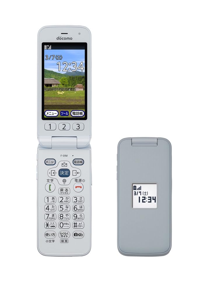 Amazon.co.jp: Docomo Raku-Raku Phone F-01M, White : Electronics