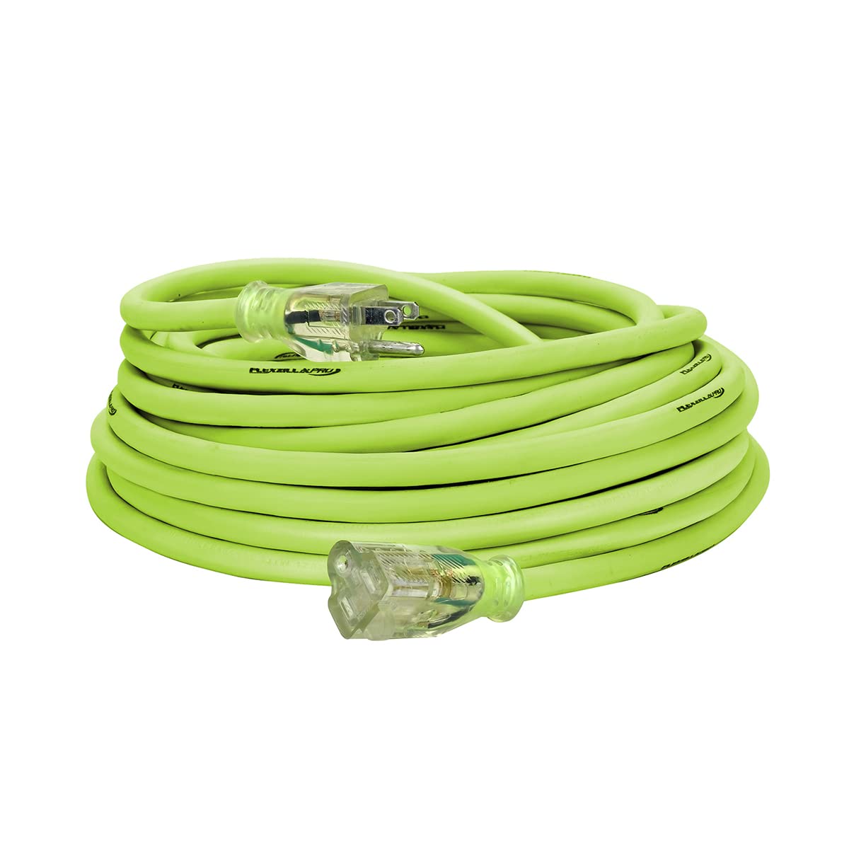Flexzilla Pro Extension Cord, 12/3 AWG SJTW, 50 ft., Lighted Plug