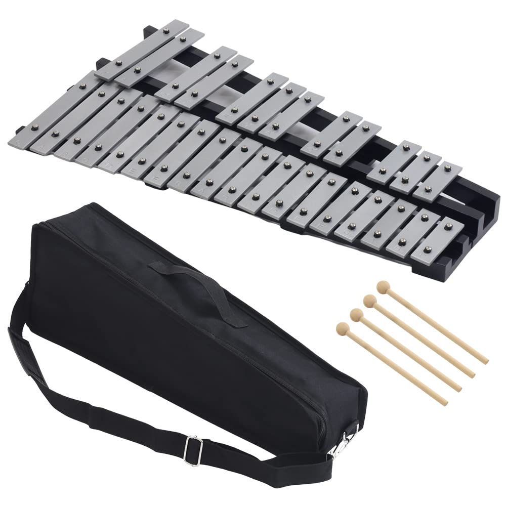 Amazon | SUGGEST 折り畳み 卓上 鉄琴 30音 マレット4本 収納バッグ