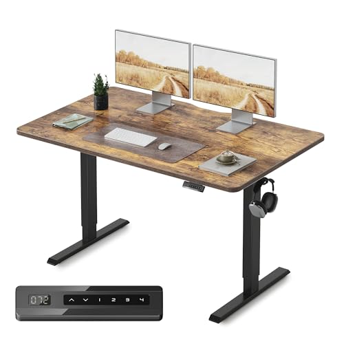 Amazon | FEZIBO 電動 昇降デスク スタンディングデスク 幅140cm 奥行