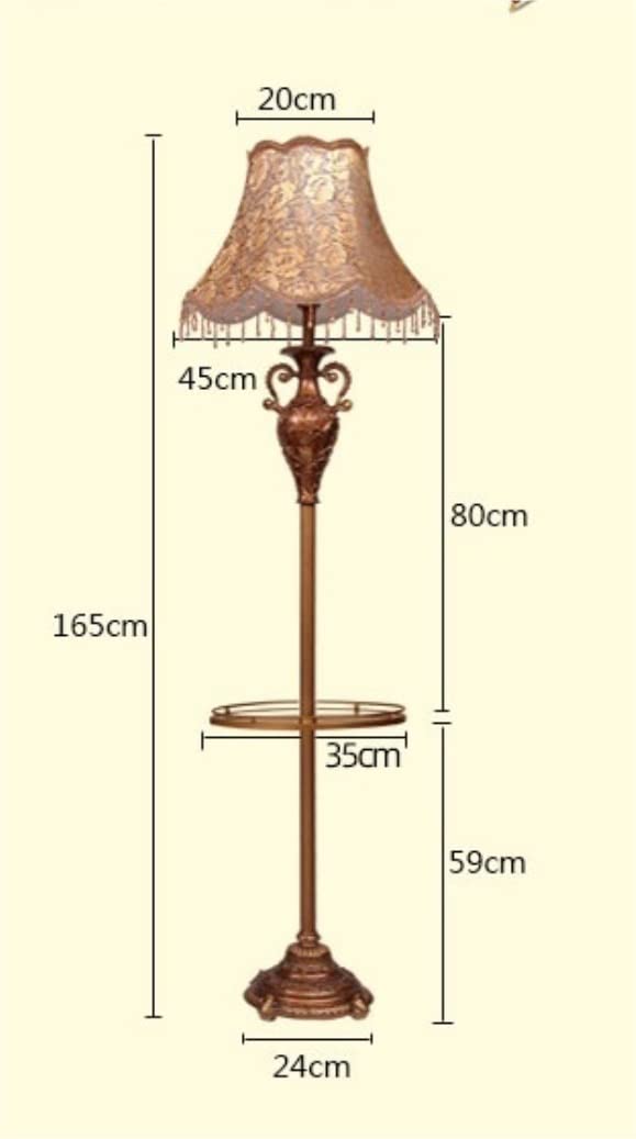 Amazon.com: Floor Lamp Standing Lamp Vintage Resin Floor Lamp