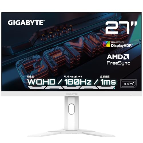 Amazon.co.jp: GIGABYTE ゲーミングモニター 27インチ QHD 平面