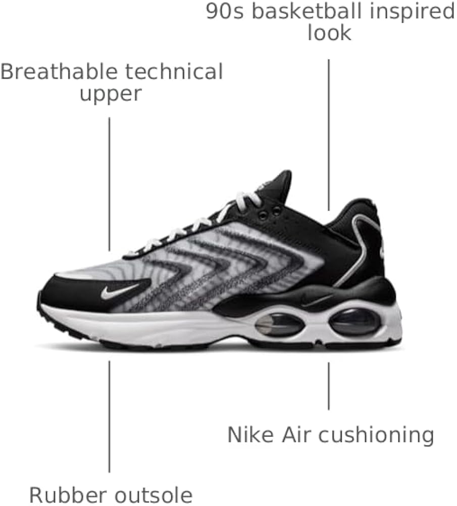 Amazon.com | Nike Air Max TW Next Nature (DQ3984-001, Black/White