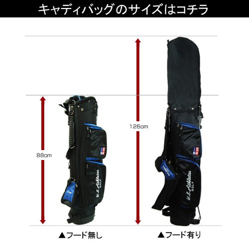 Amazon | LEZAX(レザックス) U.S.Athlete 6.5型(53cm)キャディバッグ