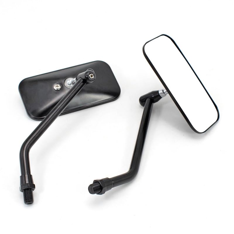 Amazon | 【Deepa Ribusu】黒 ショート スクエアミラー 10mm 左右