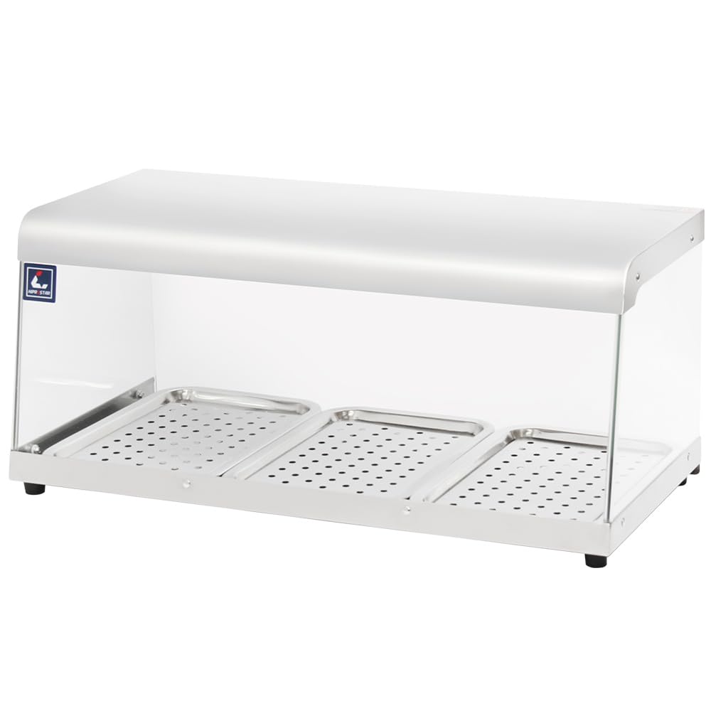 Amazon.co.jp: 業務用フードケース ホットショーケース 3面ガラス(背面