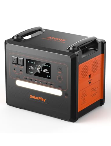 Amazon.co.jp: SolarPlay ポータブル電源 2500 大容量 2300Wh