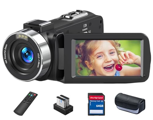 Amazon | ビデオカメラ 8K HDMI出力WIFI機能6400万画素18倍