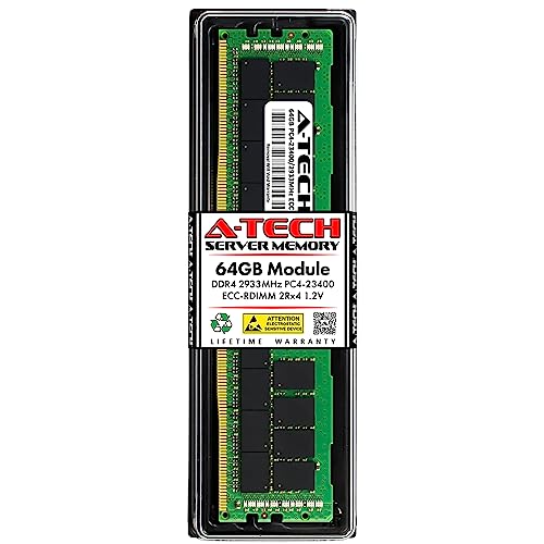 Amazon.co.jp: A-Tech 64GB DDR4 2933MHz PC4-23400 ECC RDIMM 2Rx4