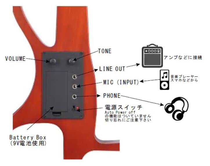 Amazon | 【並行輸入】PLAYTECH PSV100BK 電子バイオリン 4/4 ブラック
