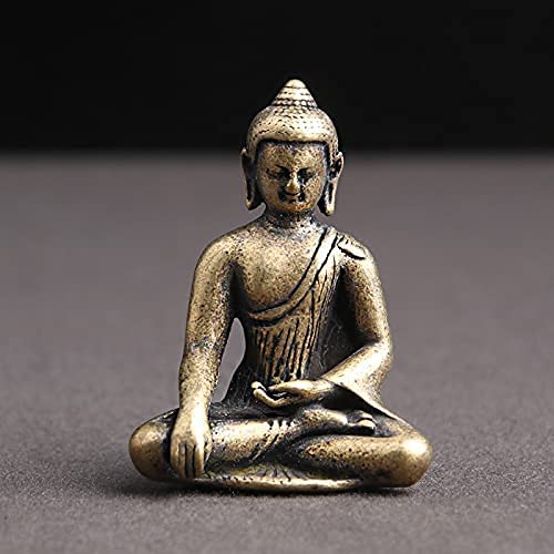 Amazon｜極小仏像 釈迦如来像 真鍮釈迦牟尼仏坐像 銅製仏像 仏教美術品