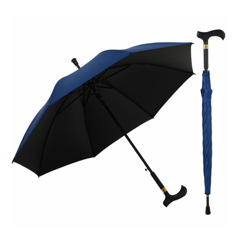 Amazon.co.jp: 傘 ステッキ傘 つえかさ 杖 ステッキ 手開き 自立式