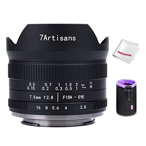 Amazon | 7artisans 7.5mm F2.8 II 魚眼レンズ 超広角 Sonyミラー