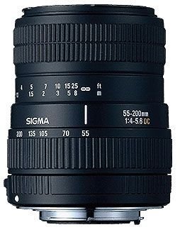Amazon.com : Sigma 55-200mm f/4-5.6 DC Telephoto Zoom Lens for