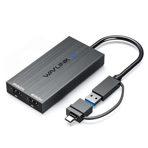 Amazon.co.jp: WAVLINK USB 3.1/USB C - デュアルHDMIアダプター、HDMI
