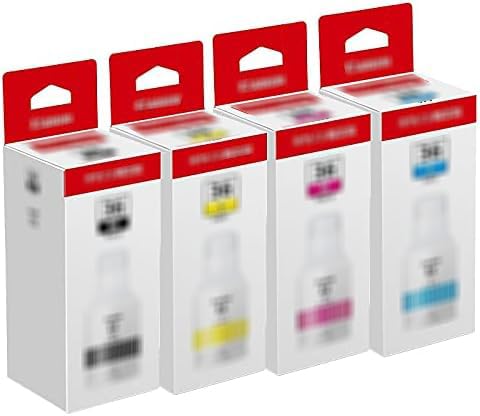 Amazon.co.jp: 【純正品4色セット】キヤノン インクボトル GI-36