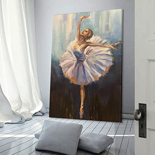 Amazon.co.jp: 絵の壁紙 バレリーナ絵画ウォールアートパネルホーム