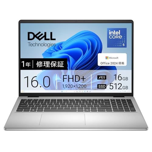 Amazon.co.jp: Dell ノートパソコン Dell 16 DC16250 16インチ Intel