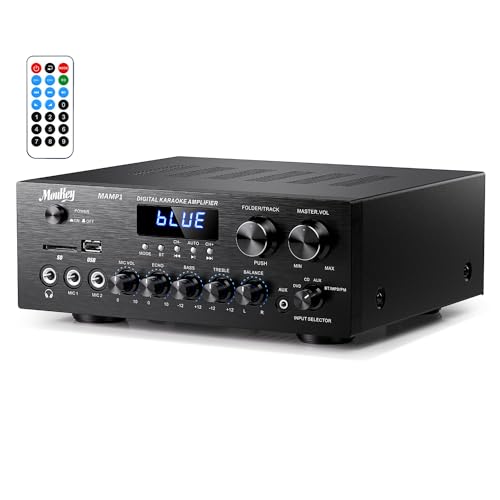 Amazon.co.jp: Moukey パワーアンプ システム マイクミキサー 220W